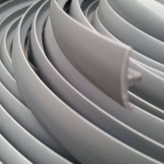 Silver Single lipped T-trim edging