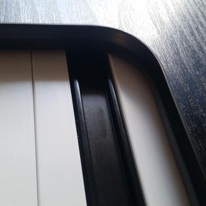 Black single lipped T-Trim edging - Image 3