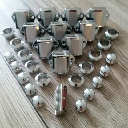 Chrome Effect Mini push lock - Image 2