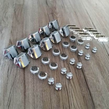 Chrome Effect Mini push lock - Image 3
