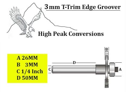 Twin pack 2mm & 3mm slot cutters - router bit set - Image 7