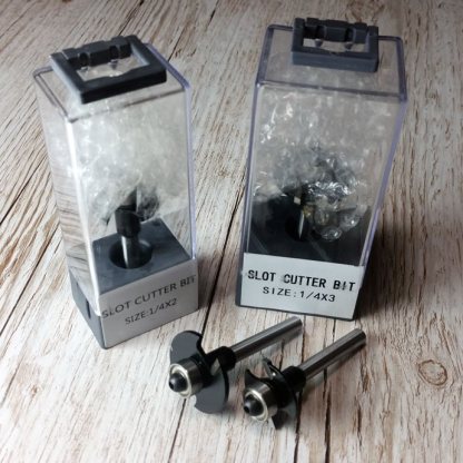 Twin pack 2mm & 3mm slot cutters - router bit set - Image 3