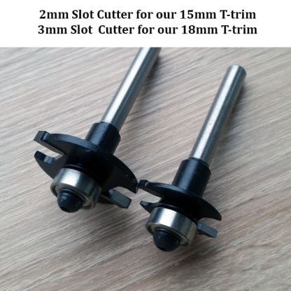 Twin pack 2mm & 3mm slot cutters - router bit set