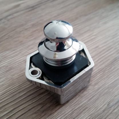 Chrome Effect Mini push lock