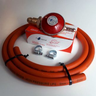 Propane gas regulator   high pressure hose & worm drive clips
