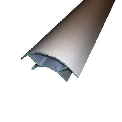 Anodised Satin Large Aluminium corner profile - Image 2