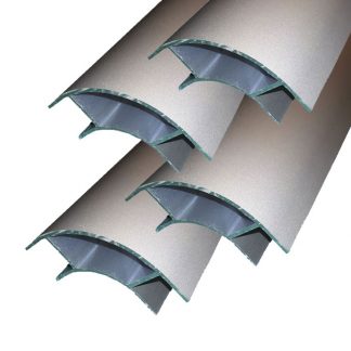 Anodised Satin Large Aluminium corner profile
