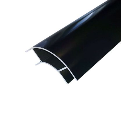 Aluminium Large Black satin curved corner profile - Image 2