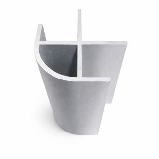 Anodised Small Aluminium corner profile