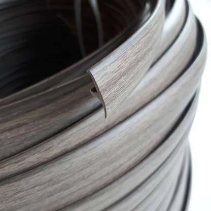 Cherry Wood-grain single lipped T-Trim edging