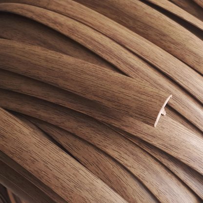 Pecan Wood-grain single lipped T-Trim edging