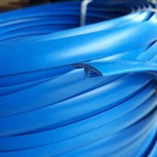 Blue single lipped T-Trim edging