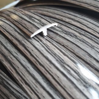 Zebrano Wood-grain single lipped T-Trim edging