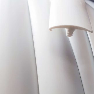 White single lipped T-Trim edging