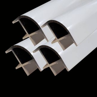 Small White Aluminium corner profile