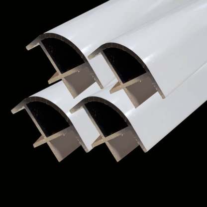 Small White Aluminium corner profile
