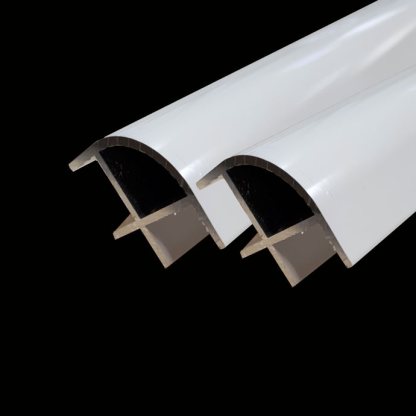 Small White Aluminium corner profile - Image 4