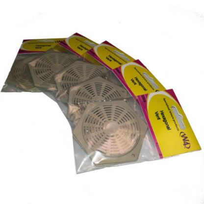 Pack of 2 X Hexagonal gas drop out floor vents - Image 2