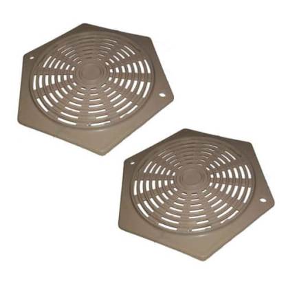 Pack of 2 X Hexagonal gas drop out floor vents