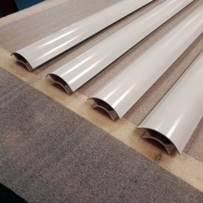 Aluminium Large White satin Curved corner profile - Image 5