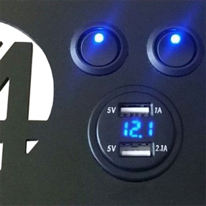 VW T4 Control Panel - Volt meter   Double USB 12V, 4 Switch unit (Copy) - Image 2