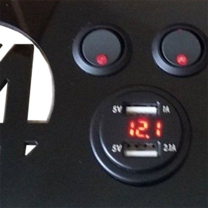 VW T4 Control Panel - Volt meter   Double USB 12V, 4 Switch unit (Copy) - Image 3