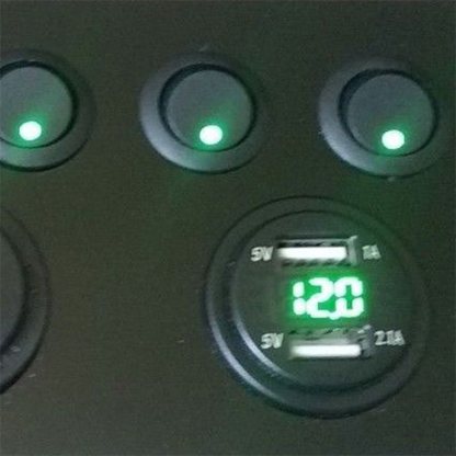 VW T4 Control Panel - Volt meter   Double USB 12V, 4 Switch unit (Copy) - Image 4