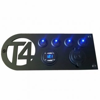 VW T4 Control Panel - Volt meter   Double USB 12V, 4 Switch unit (Copy)