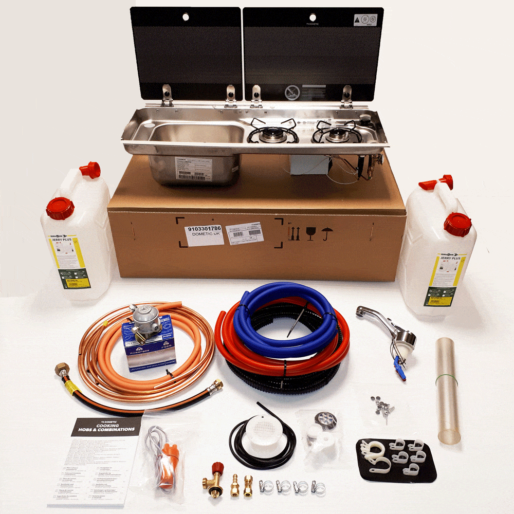 Dometic (Smev) 9722L - Hot & Cold fixed installation kit