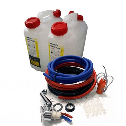 Hot & Cold Water plumbing kit- Tap, Pump, 2 X 10L Cans