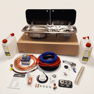 Dometic (Smev) 9222L Hot and Cold fixed installation kit