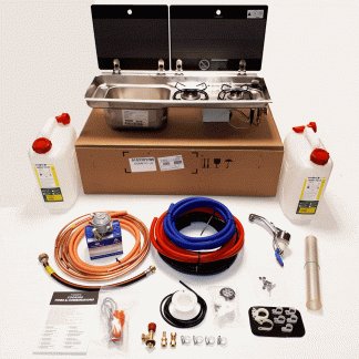 Dometic (Smev) 9722L - Hot & Cold fixed installation kit
