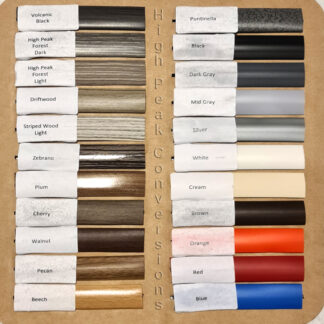22 sample pack T Trim edging single lip