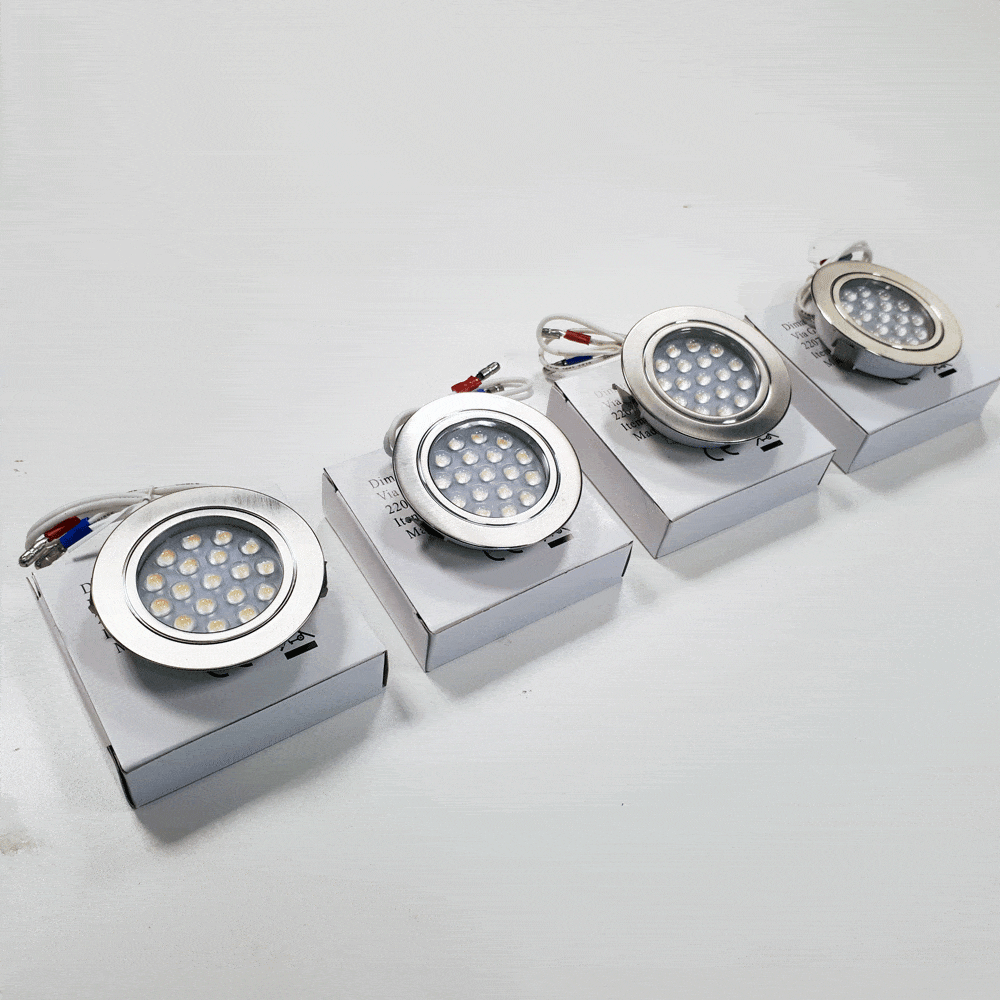 Recessed Touch Control 12V LED spotlights - Chrome finish - Image 3