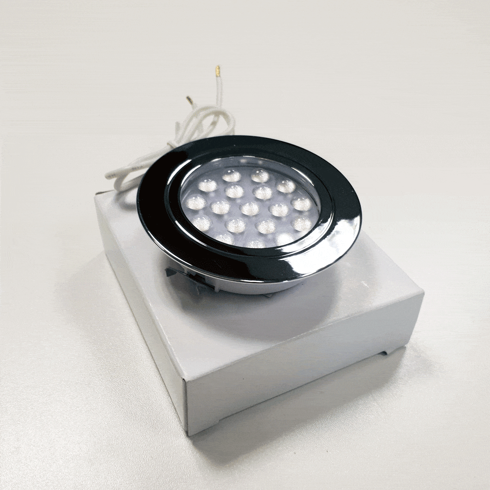 Recessed Touch Control 12V LED spotlights - Chrome finish