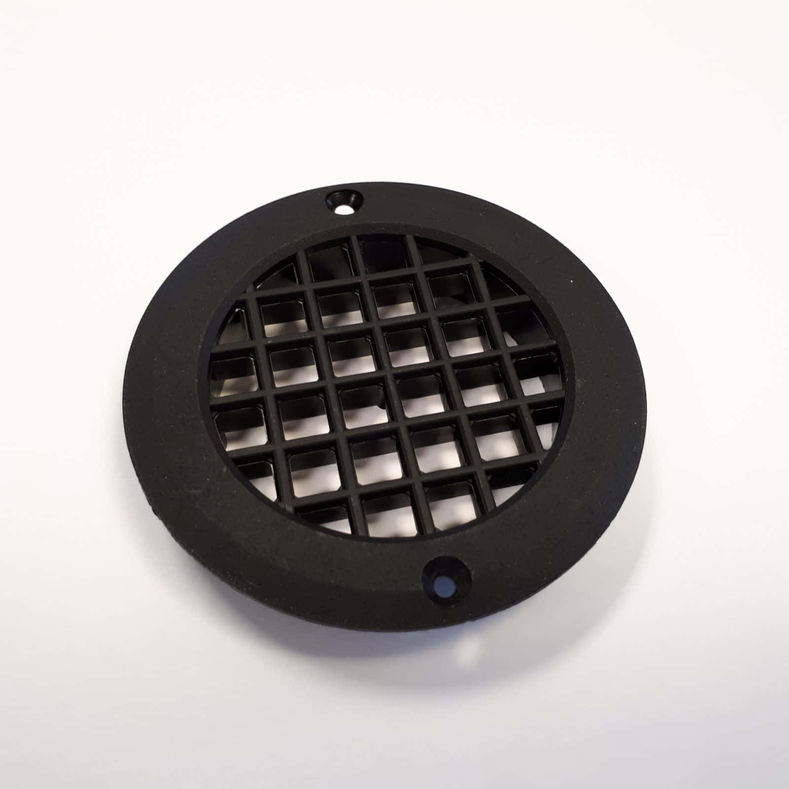 Miri Black X5 Drop Out Vent – 75mm Floor Vent – Short Tail – For Caravan, Motorhome, Campervan LPG