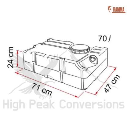Fiamma Fresh Water Tank 70L - Image 2
