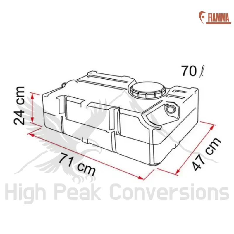 Fiamma Fresh Water Tank 70L - Image 2