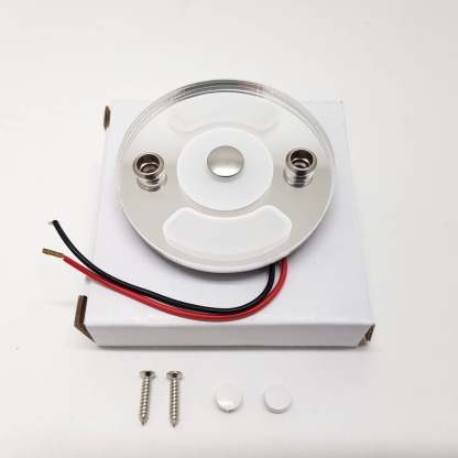 12v Round LED Touch Light, Slim Profile with Mirror Finish