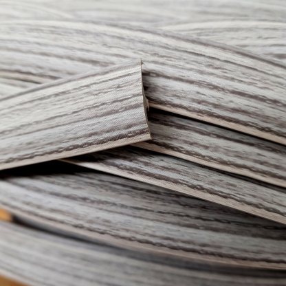 Striped Wood Light single lipped T-Trim edging