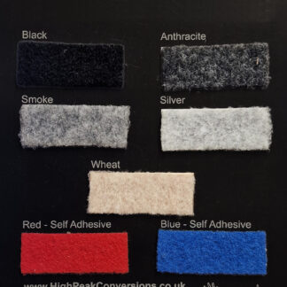 7 Van-lining carpet samples