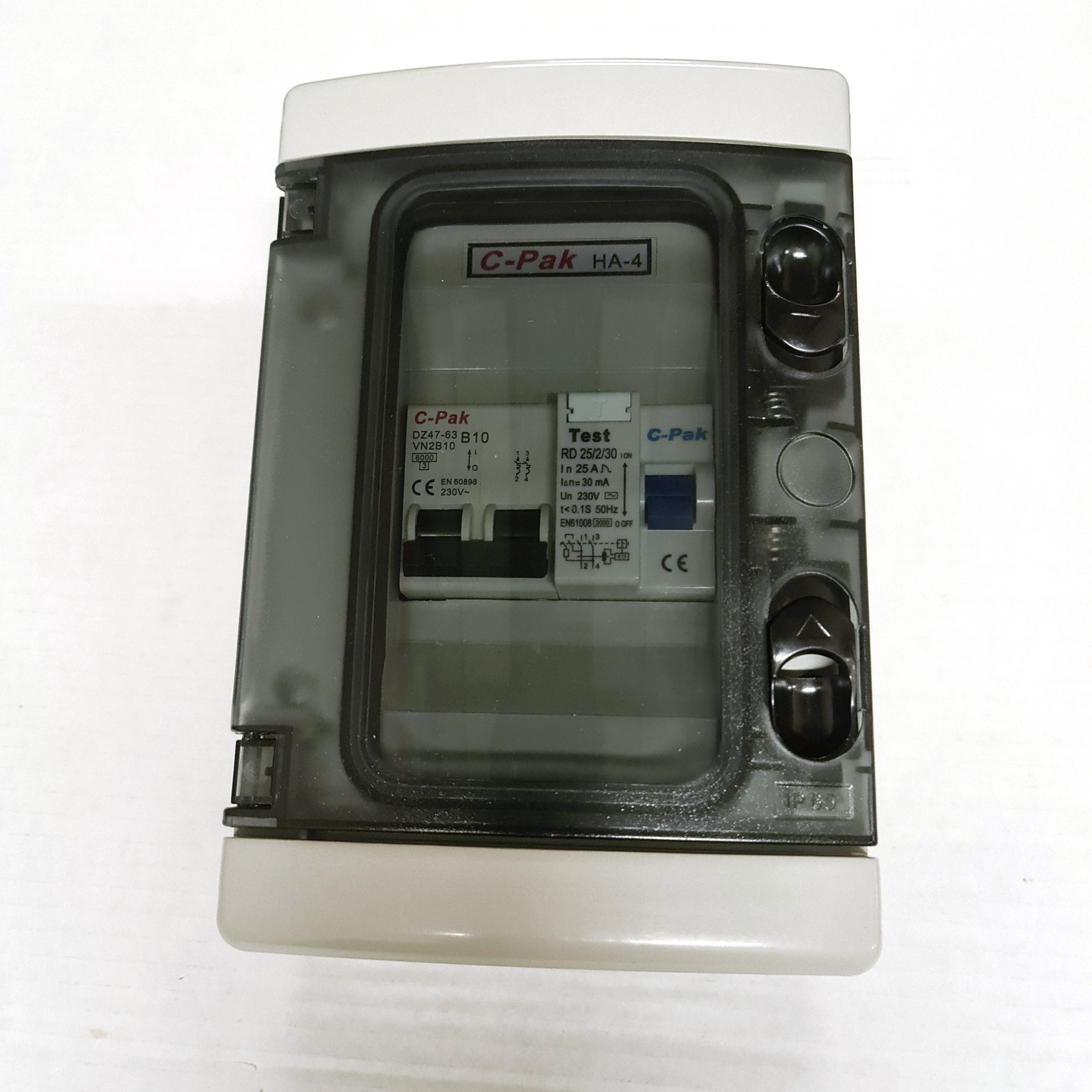 C-Pak HA-4 Mains Consumer Unit - Single Circuit