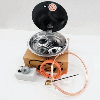 CAN FC1345 - 1 Burner Stainless steel hob with standard installation kit