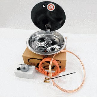 CAN FC1345 - 1 Burner Stainless steel hob with standard installation kit