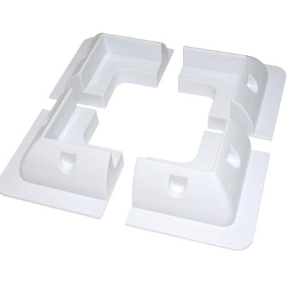 White  ABS solar panel mounting brackets