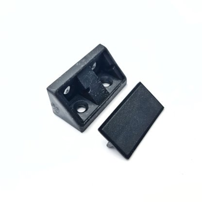 Black Double Corner Joint Blocks and Caps