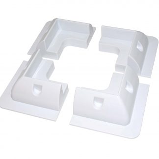 White  ABS solar panel mounting brackets