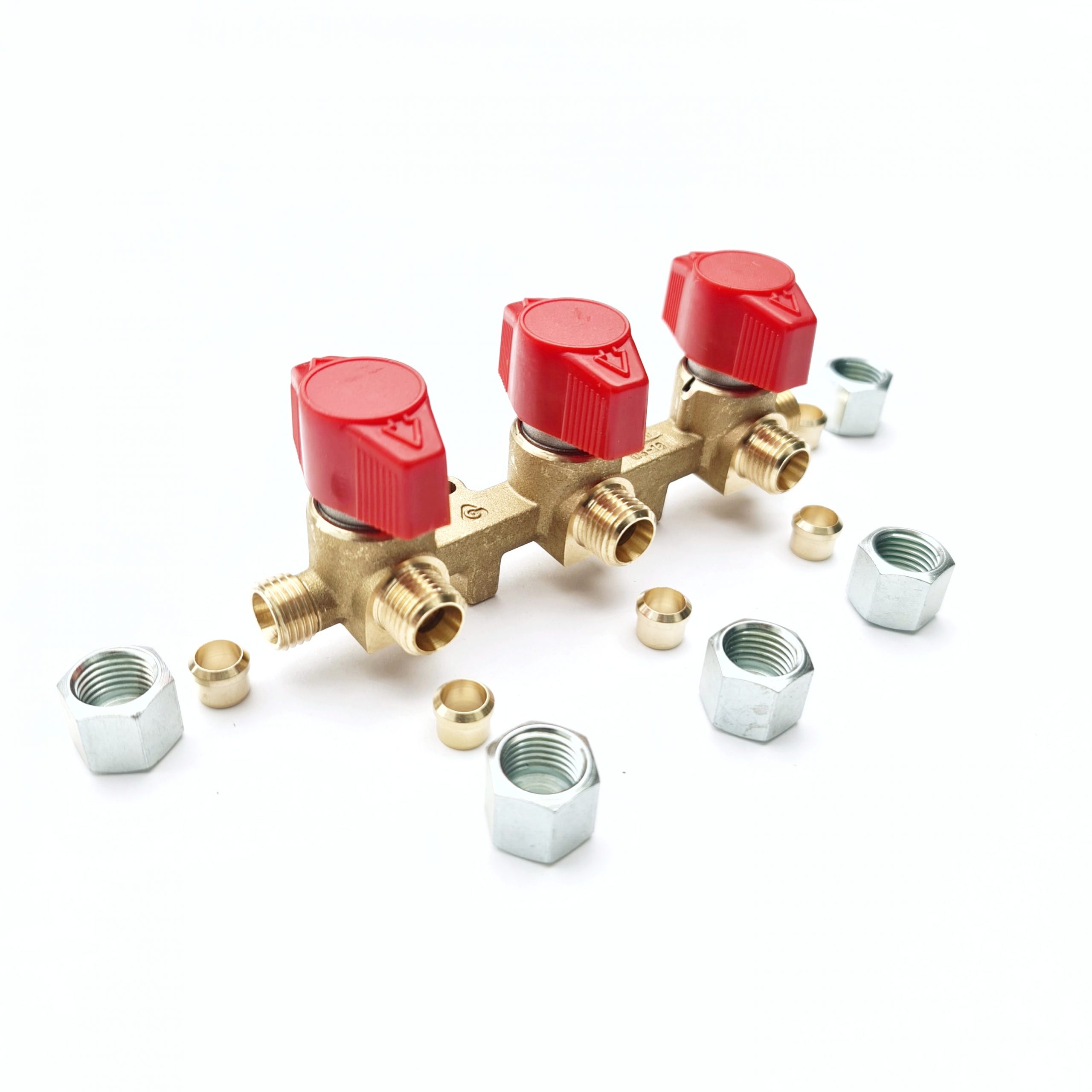 3 way gas manifold