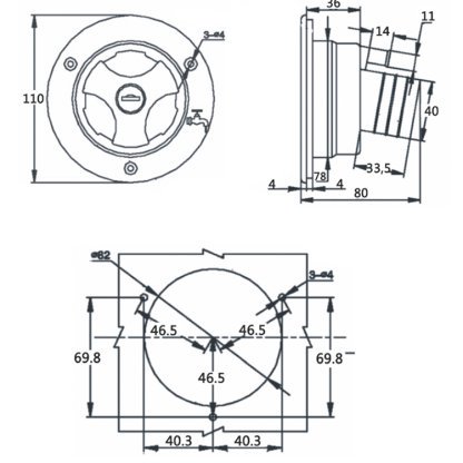 Round lockable exterior water inlet - Image 8