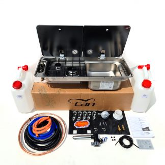 Can FL1401 RH Double Burner Hob/ Sink with Cold Kit